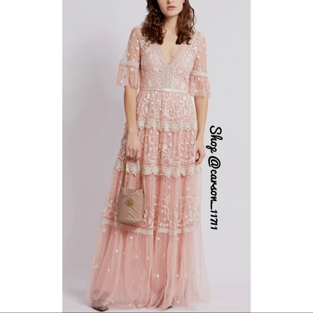 NWT Needle & Thread Lace Gown US10